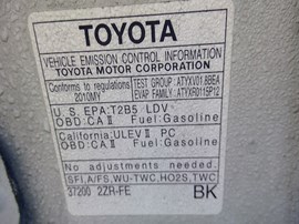 2010 TOYOTA COROLLA, WHITE, LE, 1.8L, AT, FWD.  Z25188